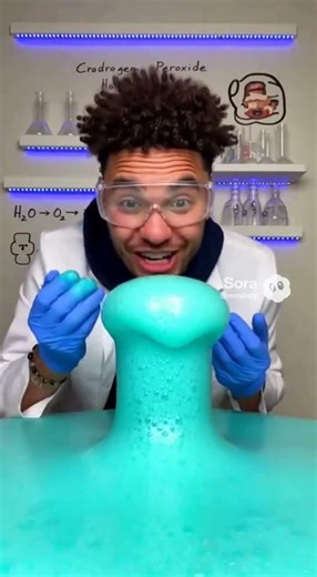 Creating Blue Foam in a Lab Experiment