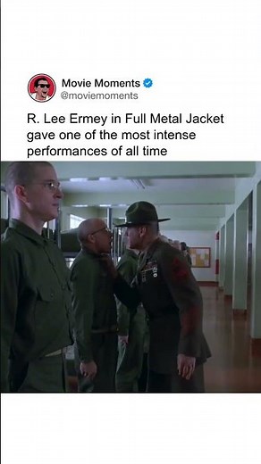 R. Lee Ermey in Full Metal Jacket gave one of the most intense performances of all time