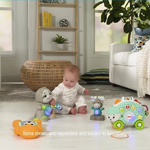 The new Linkimals are dropping by to say hello to your little ones 👋👋 They sync, play and learn together! Introducing…Smooth Moves Sloth, Lights & Colours Llama, Happy Shapes Hedgehog, Musical Moose and last but not least, A to Z Otter! | Fisher-Price
