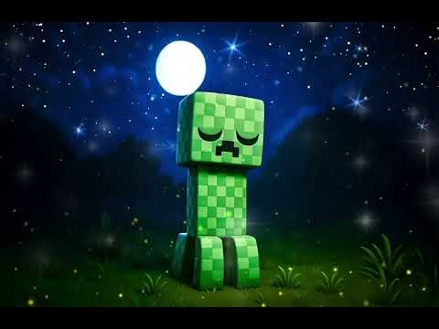 Sleep Like a Creeper | Calm Night Visuals with Soft Music for Minecraft Fans