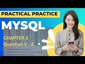 Class 10 Computer Science Chapter 3 Database Part II MySQL Q V 2 Solution