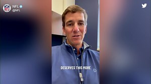 Eli Manning gives Peyton advice for his HOF speech