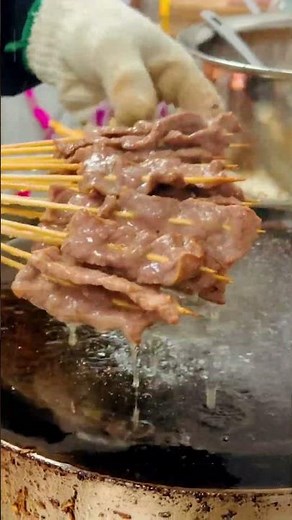 Sizzling Teppanyaki Beef Skewers 🌶️ Ultimate Street Food! | Satisfaction of the mouth