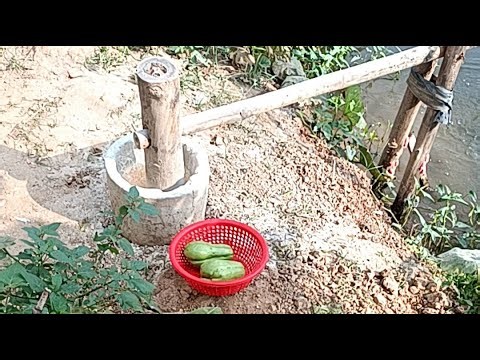 live Building a water-powered corn mill viet nam
