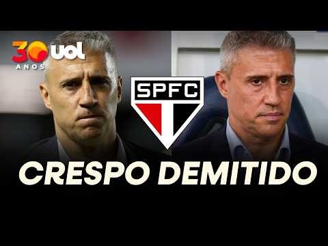 SÃO PAULO ANUNCIA A DEMISSÃO DO TÉCNICO HERNÁN CRESPO! VEJA MAIS DETALHES