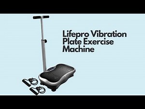 Lifepro Vibration Plate Exercise Machine with Waist-Level Handlebar & Magnetic Acupoints