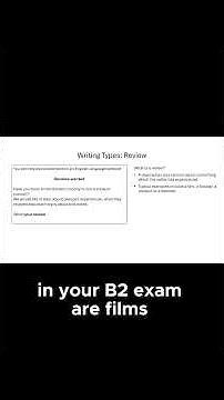 What is Cambridge B2 Review Writing #cambridgeenglish