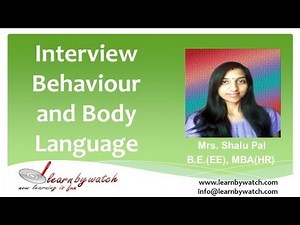 Interview Behaviour and Body Language (English)