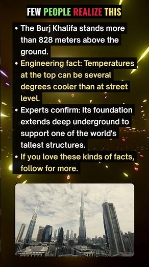 Burj Khalifa Amazing Facts About the World's Tallest Building