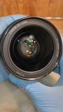 Canon EF 24-70mm f2.8L USM lens repair, camera communication error, aperture cable replacement