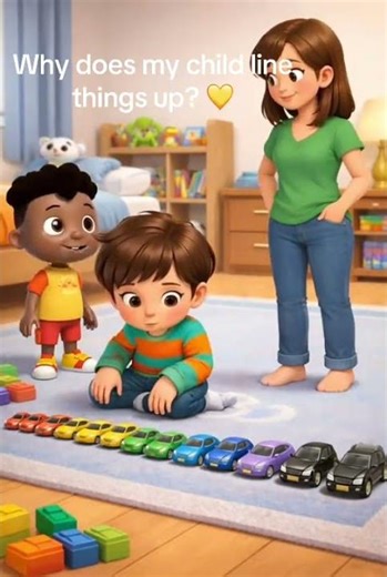 Why does my child line things up? 💛