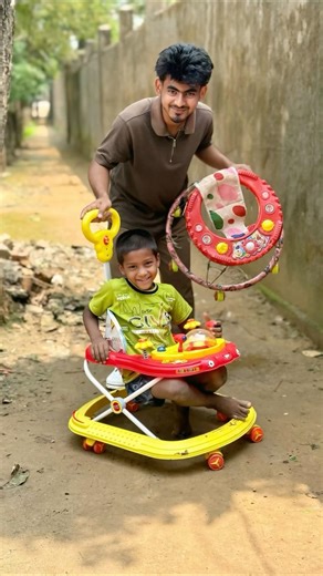 Round Baby Walker And ₹1299 baby musical Walker Unboxing 😊