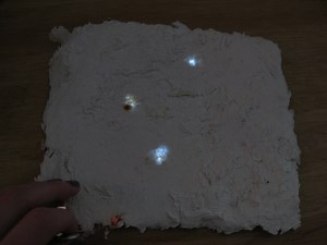 Pulp Based Computing: Paper With Embedded LEDs