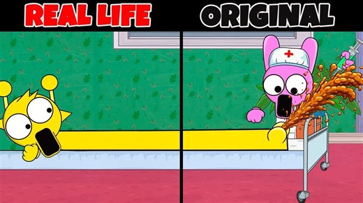 Pinkie 当场震惊到石化！Simon 慌到原地乱跳 😱😂 原版 vs 毛绒玩具对比太绝了