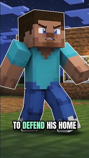 Minecraft Secret: Steve Defends His Home… Eventually