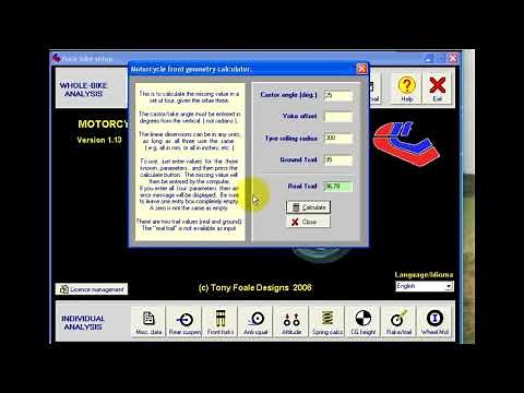 Rake and Trail calculator
