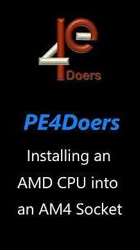 Installing an AMD CPU into an AM4 Socket #Shorts