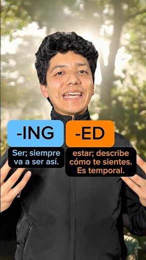How are “-ing” and “-ed” used in English?