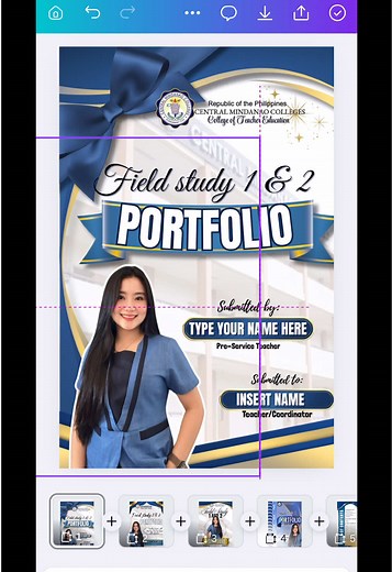 Create Your Field Study Portfolio with Canva Templates