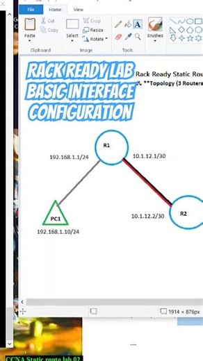 Rack ready lab Basic interface configuration