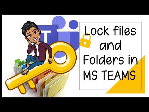 How to lock Files and Folders in MS Teams.