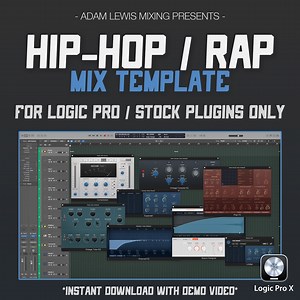ALM Hip-hop & Rap Mix Template #1 (stock Plugins Only - Logic Pro X) - Etsy