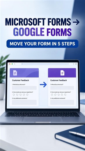 How to Convert Microsoft Forms to Google Forms (2026) #MicrosoftForms #GoogleForms #shorts