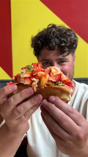 Delicious Lobster Rolls at Red Hook Lobster Pound in Brooklyn, NYC!
