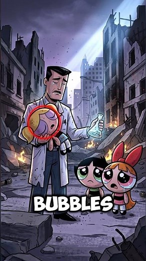 Bubbles Died Because Of Her Own Robot Arm 😳💔 #powerpuffgirls