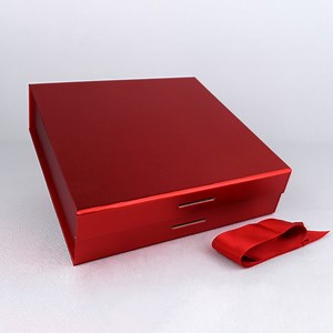 Square Gift Box, Magnetic Closure, Empty Gift Box, Satin Ribbon, Customizable Logo, Luxurious, 8.75x8.75x2.5in, Black, White, Copper, Red - Etsy