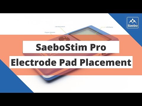 SaeboStim Pro - Electrode Pad Placement