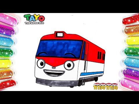 Titipo Titipo | Titipo titipo Tayo the little bus Coloring & Drawing for Kids
