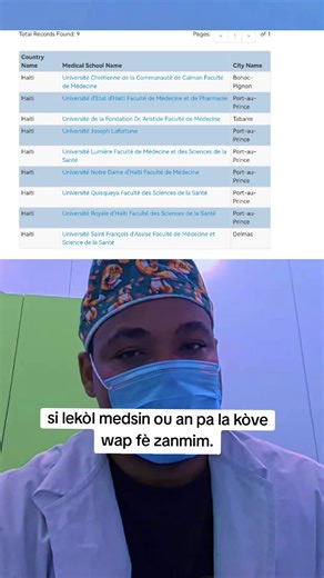 #haiti #medsin #etidyan #medcin #medcecine | Med Student