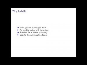 Short Course on LaTeX