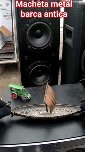 Macheta metal barca antica