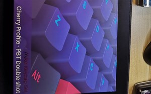 akko【真香警告】169二色PBT霓虹小全套键帽开箱