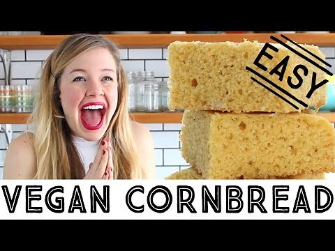 Easy Vegan Cornbread - How to Make Vegan Cornbread