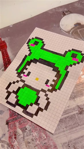 Drawing Pixel Art Characters by Hand