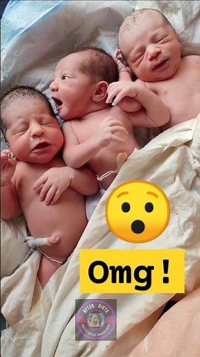 Cutest Triplets Newborn Babies Lovely Moments ‪@B-M-W-CARE‬