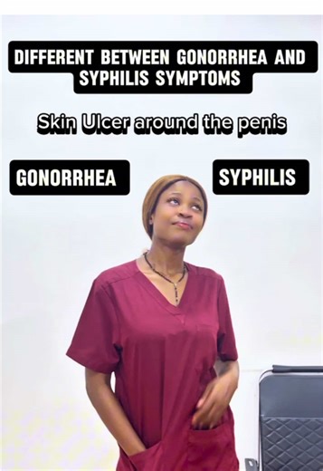 Difference in symptoms of gonorrhea and Syphilis… Syphilis and gonorrhea are sexually transmitted diseases knowing the difference in their symptoms will help you identify the actual infection and treat it with the right treatment. You as a man and you as a lady should know these symptoms