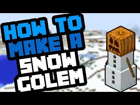 How to make a Snow Golem in Minecraft Bedrock 2020
