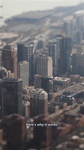 How to make real life look like a toy 📸 #photography #tiltshift #tutorial