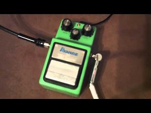 vintage Ibanez TS9 Tube Screamer Overdrive MIJ black label