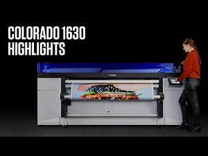 Canon Colorado 1630 roll-to-roll printer highlights