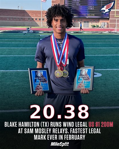 MileSplit | Of the Top 100 wind legal 200m times in the Milesplit Database, 95 of them were run in April or later, 4 of them in March… and after... | Instagram
