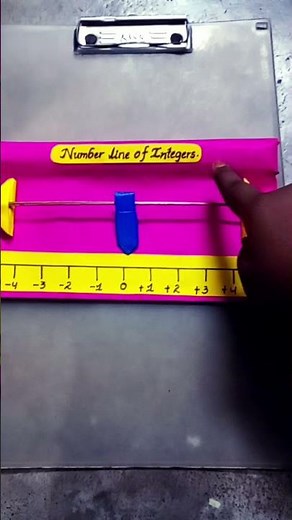 how to make a number line model #tlm # teacher learning materials in easy and beautiful way