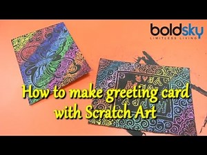 How to make Scratch art greeting card | DIY | Tutorial | Boldsky
