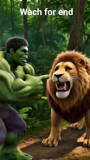 Hulk vs Lion in the Jungle | Emotional Fight for Survival #Hulk#HulkVsLion#JungleFight#Emotional