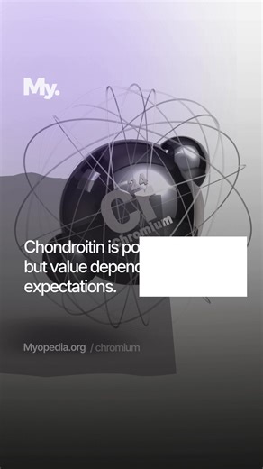 Chondroitin is popular for joints, but value depends on expectations. It is a compound found in cartilage, the tissue cushioning joints. It is studied for supporting joint comfort and mobility rather than rebuilding damage. For some people, it may support joint health, but effects are often mild. Is Chondroitin Worth Your Money? Let's Find Out! Read Full Article on Myopedia. 🔗 Link in Bio #supplements #insulinsensitivity #sugarlevel #minerals #chromium