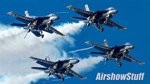 Watch Blue Angels fly inches apart at 700+ km/h - "Pure precision"